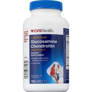 slide 1 of 1, CVS Health Glucosamine Chondroitin Caplets, 120 Ct, 1 ct