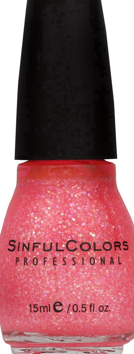 slide 10 of 14, Sinful Colors Bold Color Nail Polish - Pinky Glitter Pink - 0.5 fl oz, 0.5 fl oz