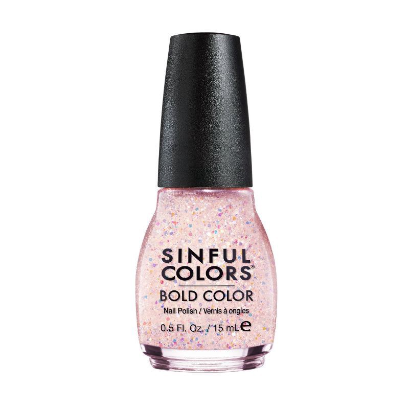 slide 1 of 14, Sinful Colors Bold Color Nail Polish - Pinky Glitter Pink - 0.5 fl oz, 0.5 fl oz