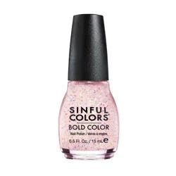 Sinful Colors Bold Color Nail Polish - Pinky Glitter Pink - 0.5 fl oz