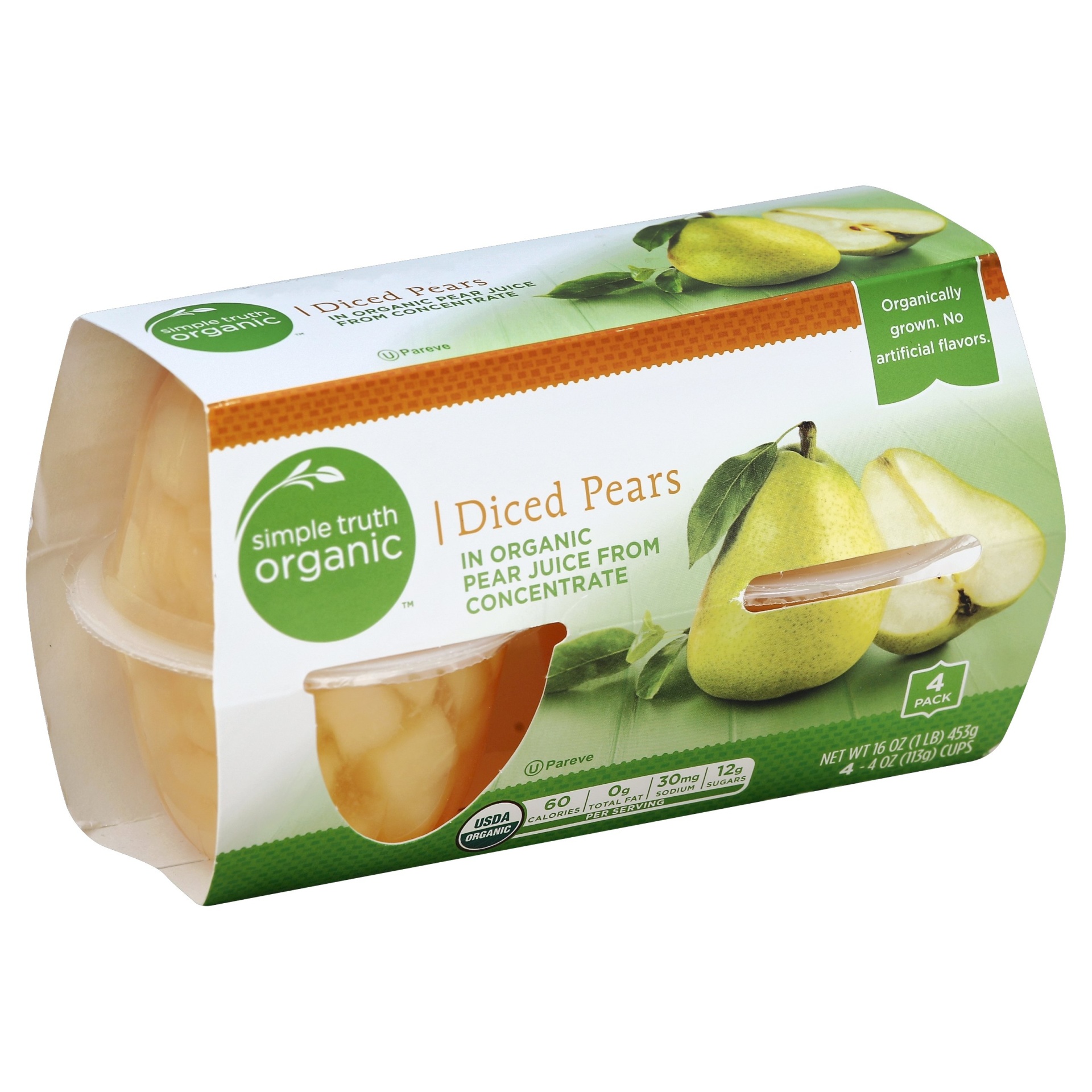 slide 1 of 1, Simple Truth Organic Pears 4 ea, 4 ct