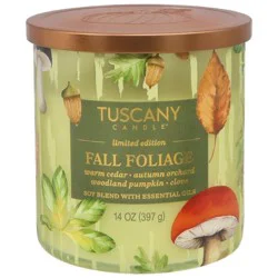 Shrink Sleeve Fall Foliage Candle