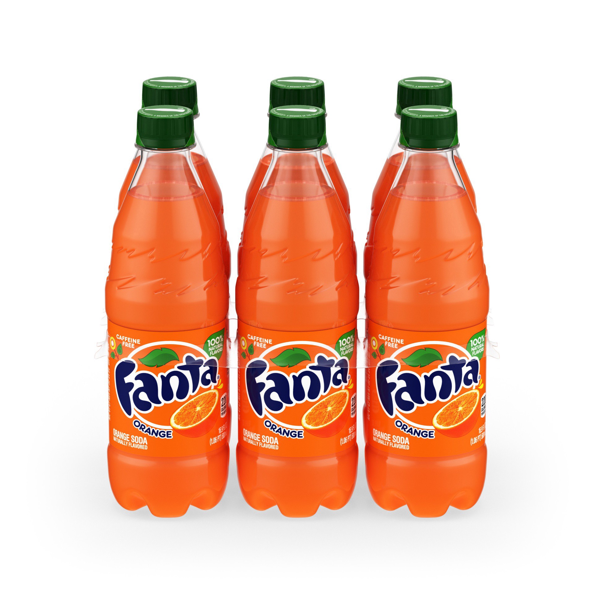 slide 24 of 25, Fanta Orange Soda Bottles, 6 ct; 16.9 oz