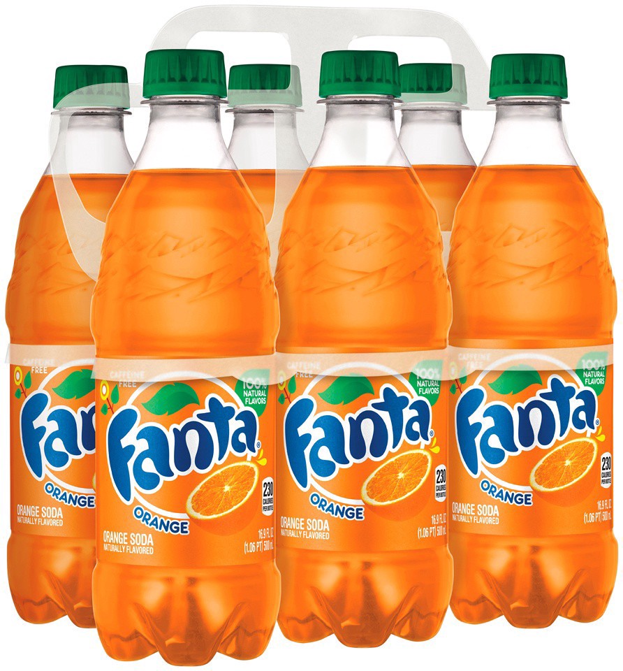 slide 14 of 25, Fanta Orange Soda Bottles, 6 ct; 16.9 oz