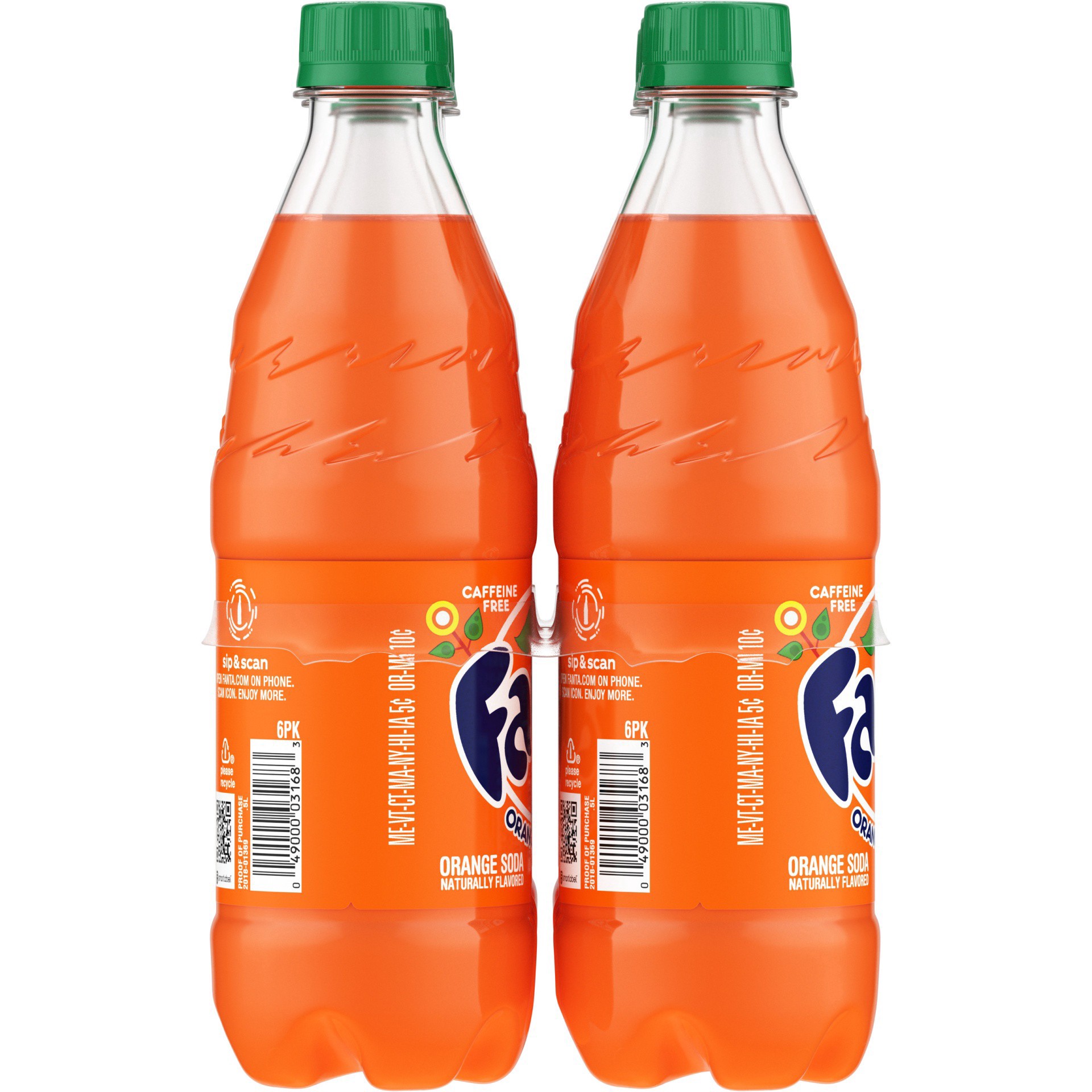 slide 2 of 25, Fanta Orange Soda Bottles, 6 ct; 16.9 oz