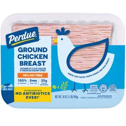 Perdue No Antibiotics Ever Ground Chicken Breast 98% Lean 2% Fat