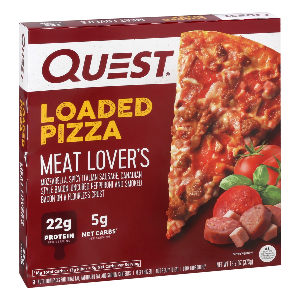 slide 13 of 13, Quest Loaded Meat Lover's Pizza 13.2 oz, 13.2 oz