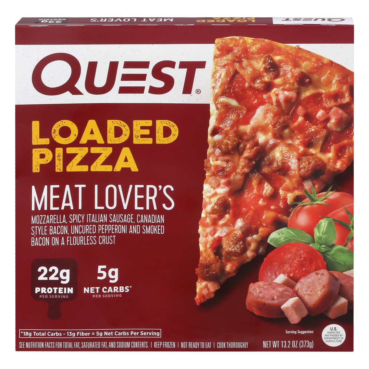 slide 1 of 13, Quest Loaded Meat Lover's Pizza 13.2 oz, 13.2 oz