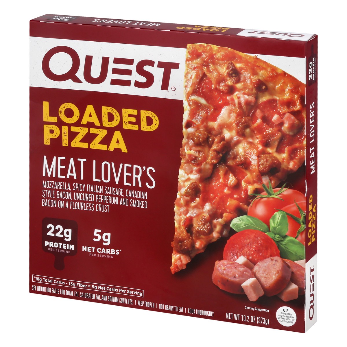 slide 10 of 13, Quest Loaded Meat Lover's Pizza 13.2 oz, 13.2 oz