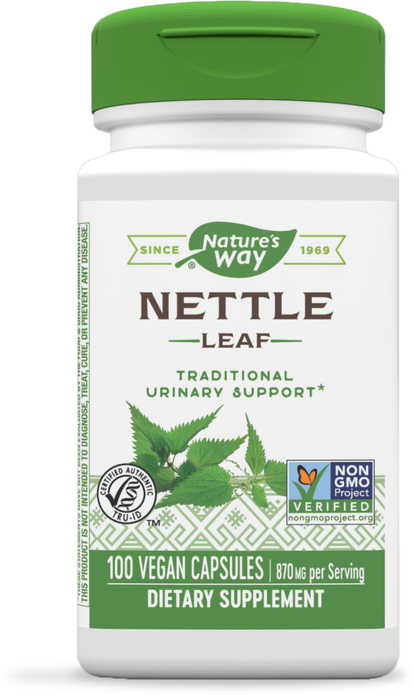 slide 1 of 9, Nature's Way Nettle Leaf, 870 mg per serving, Non-GMO Project, 100 Vcaps, 100 ct