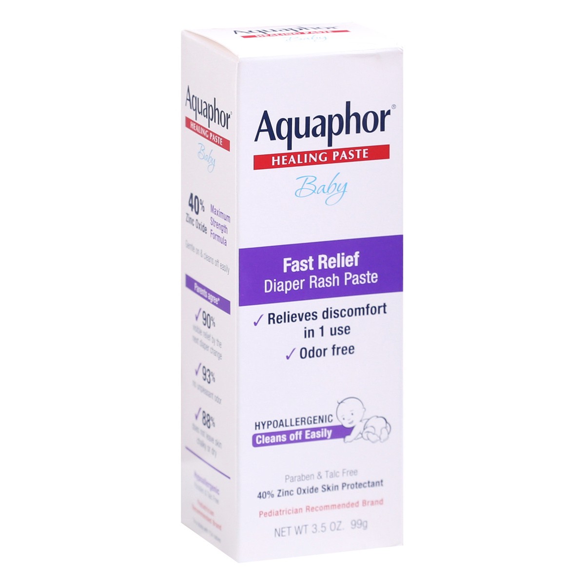 slide 6 of 14, Aquaphor Baby Fast Relief Diaper Rash Paste 3.5 oz, 3.5 oz