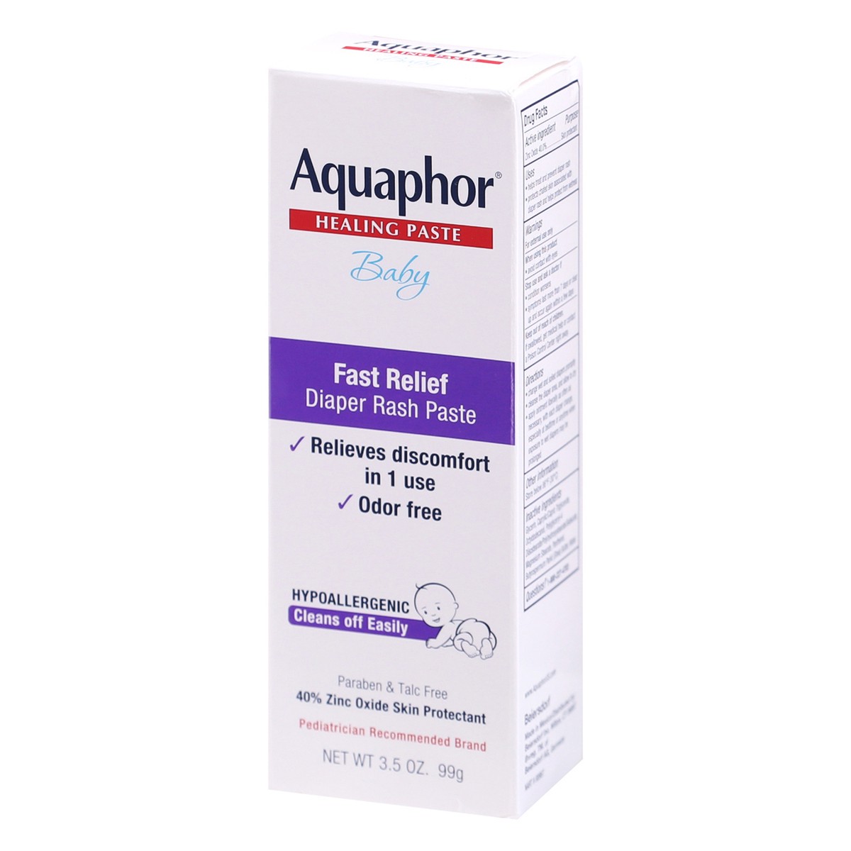 slide 12 of 14, Aquaphor Baby Fast Relief Diaper Rash Paste 3.5 oz, 3.5 oz