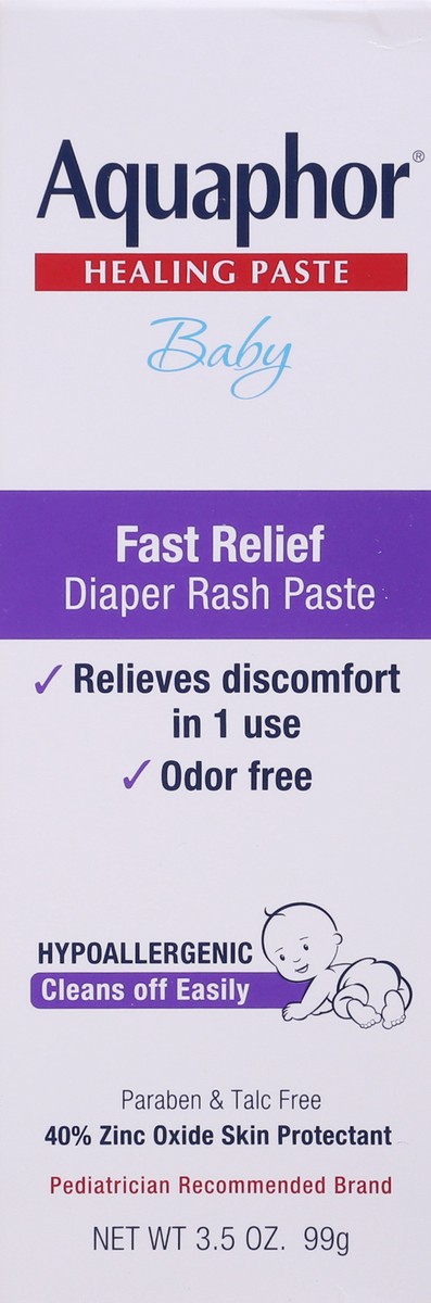 slide 9 of 14, Aquaphor Baby Fast Relief Diaper Rash Paste 3.5 oz, 3.5 oz