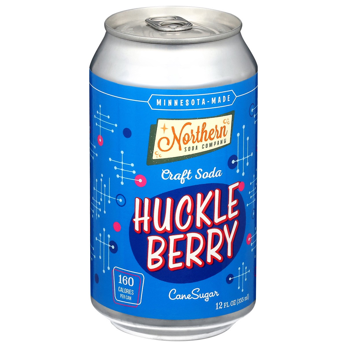slide 6 of 14, Northern Soda Company Cane Sugar Huckle Berry Craft Soda 12 fl oz, 