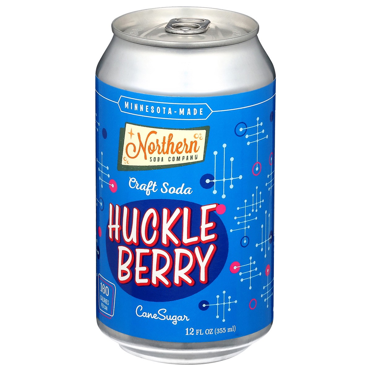 slide 4 of 14, Northern Soda Company Cane Sugar Huckle Berry Craft Soda 12 fl oz, 