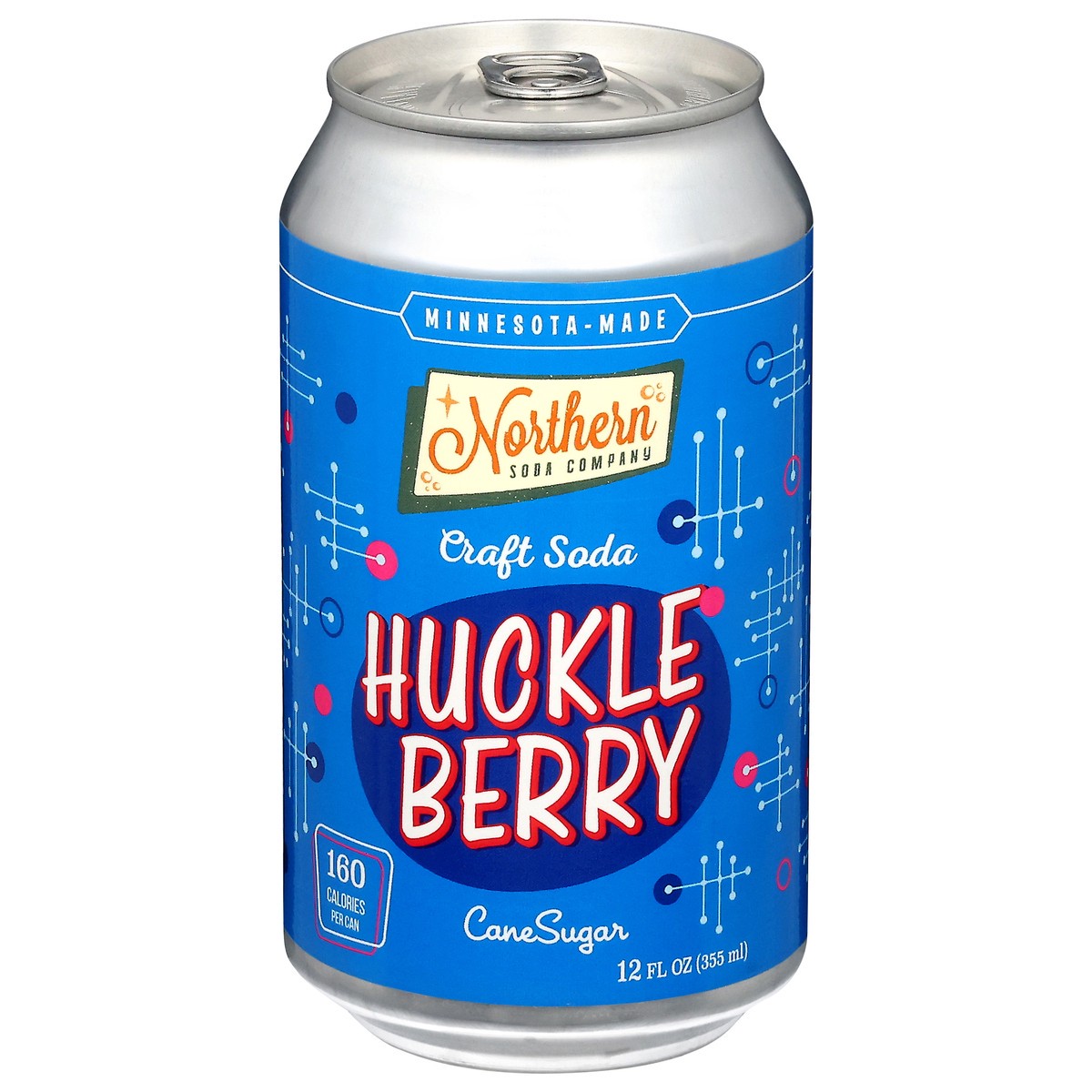 slide 7 of 14, Northern Soda Company Cane Sugar Huckle Berry Craft Soda 12 fl oz, 