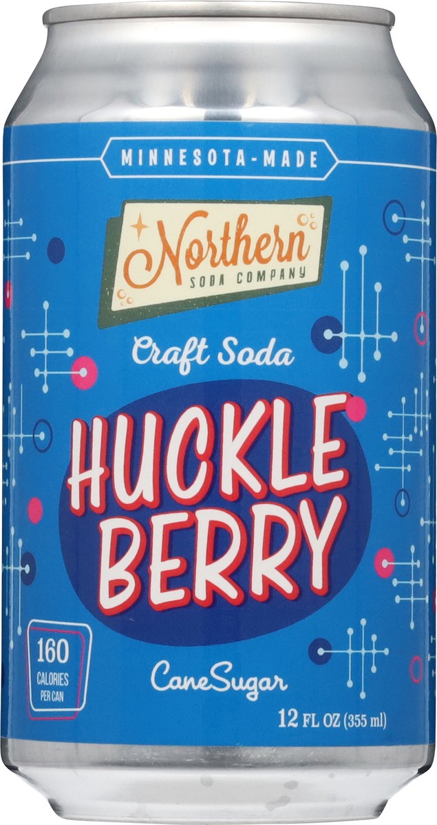 slide 2 of 14, Northern Soda Company Cane Sugar Huckle Berry Craft Soda 12 fl oz, 