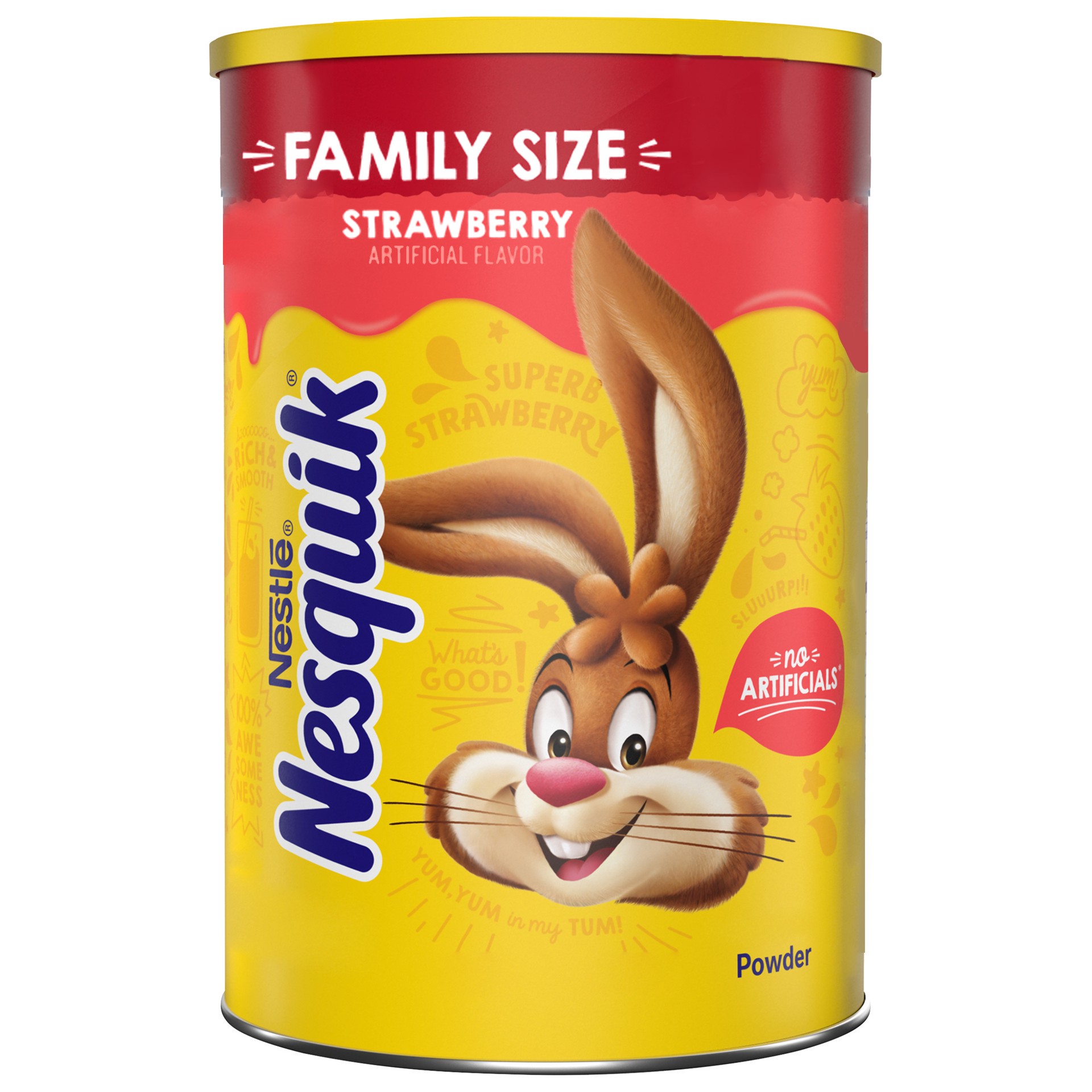 slide 1 of 3, Nesquik Strawberry Flavor Powder Drink Mix - 35.5 oz, 35.5 oz