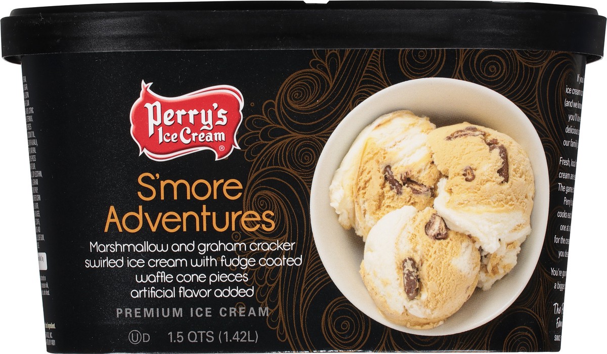 slide 10 of 14, Perry's Ice Cream S'more Adventures Premium Ice Cream 1.5 qt, 1.5 qt