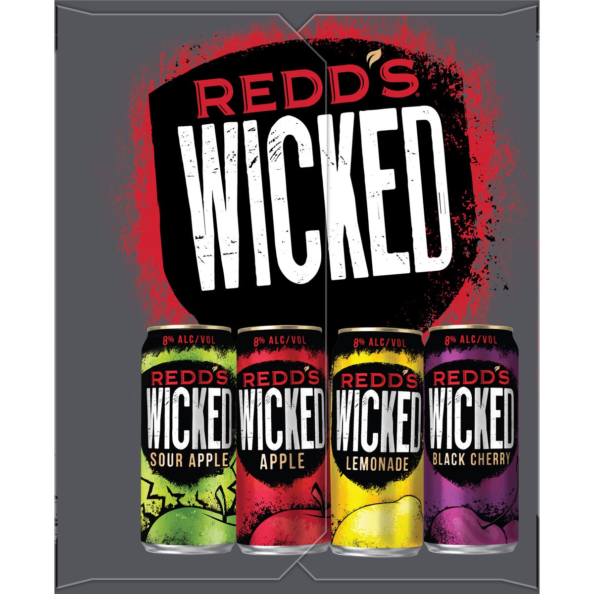 slide 7 of 8, REDD'S WICKED VARIETY PACK Ale, 10 oz