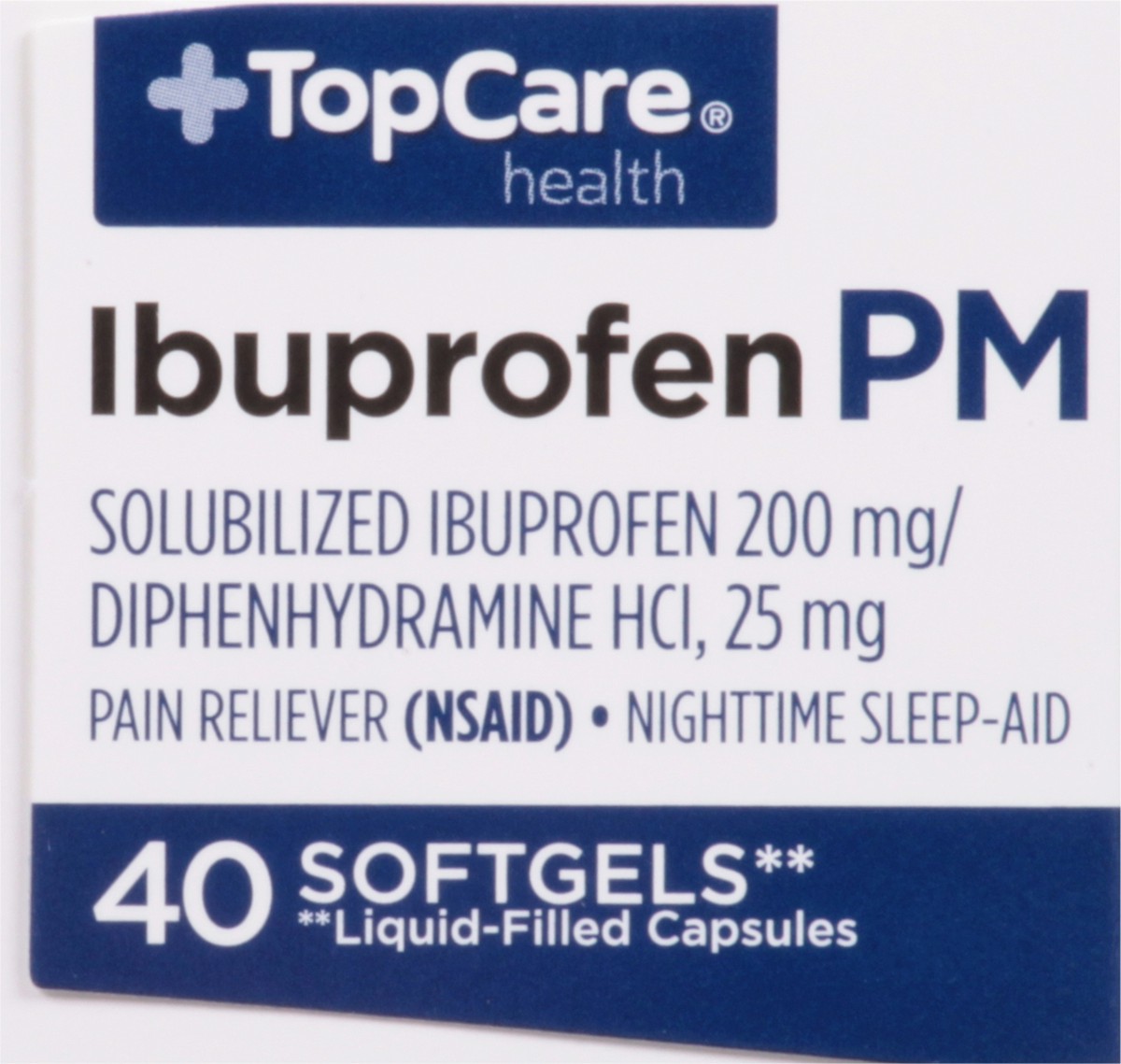slide 5 of 9, TopCare Health Ibuprofen PM 40 Softgels, 40 ct