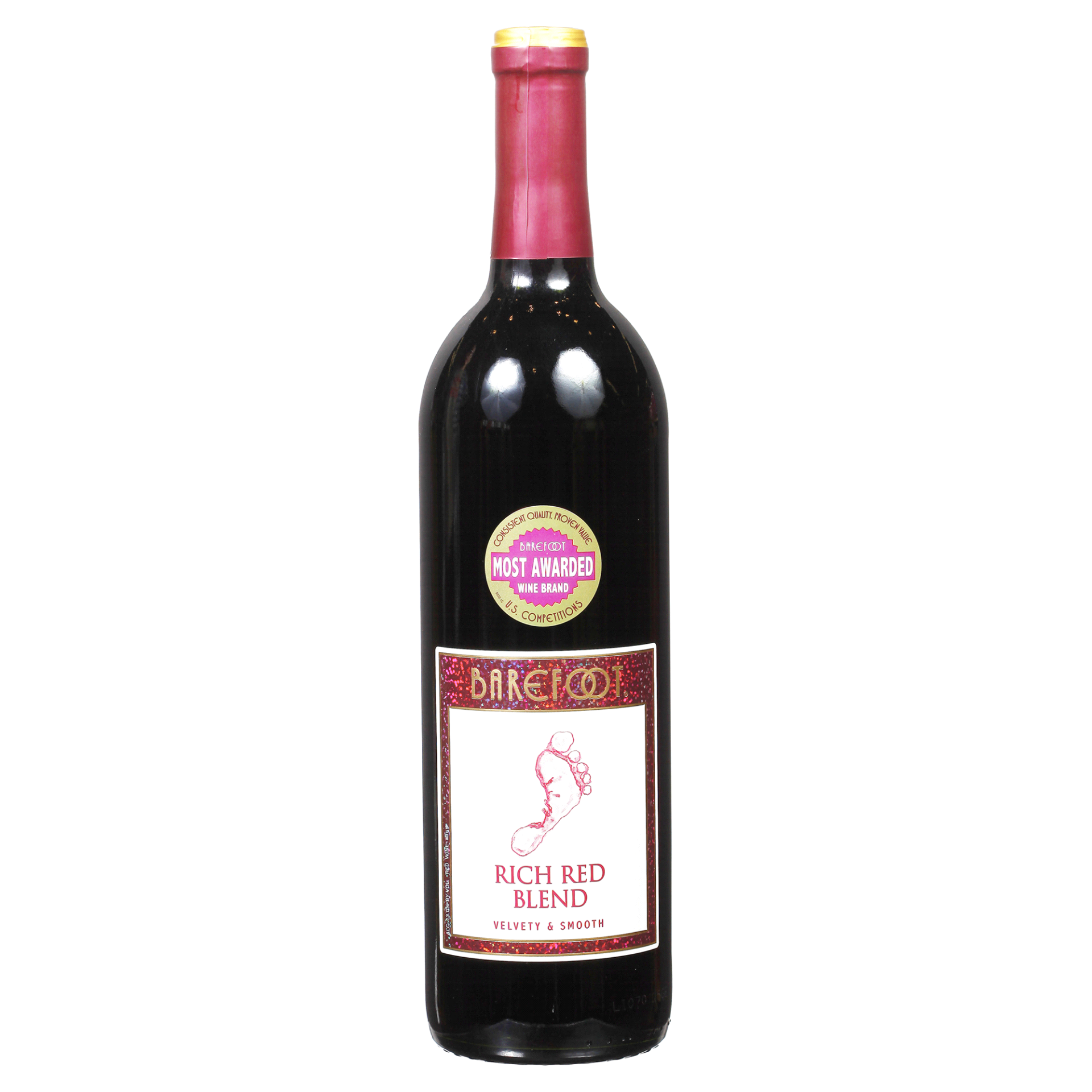 slide 1 of 2, Barefoot Red Wine, 750 ml