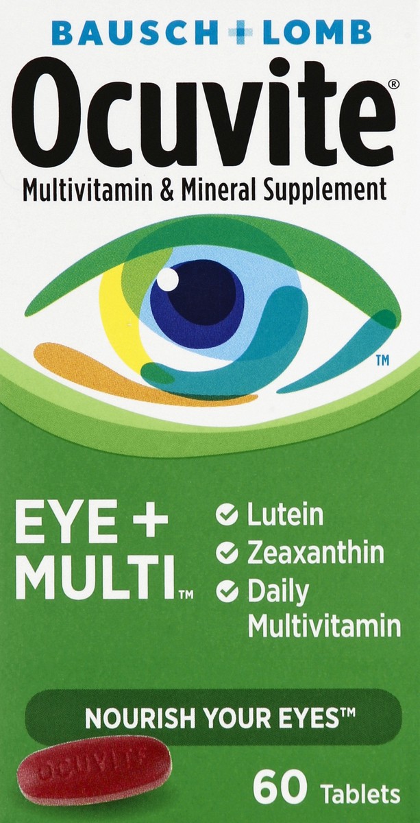 slide 1 of 2, Ocuvite Multivitamin & Mineral 60 ea, 60 ct