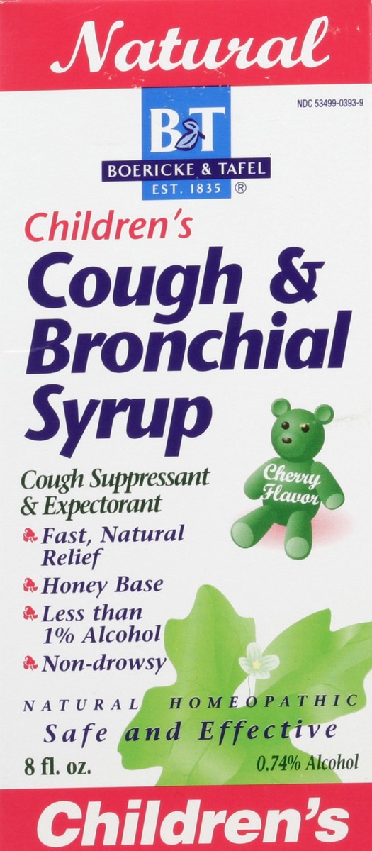 slide 4 of 5, Boericke & Tafel B&T Children's Cough & Bronchial Syrup Non-Drowsy Homeopathic 8 Oz Cherry (Nature's Way Brands), 8 fl oz