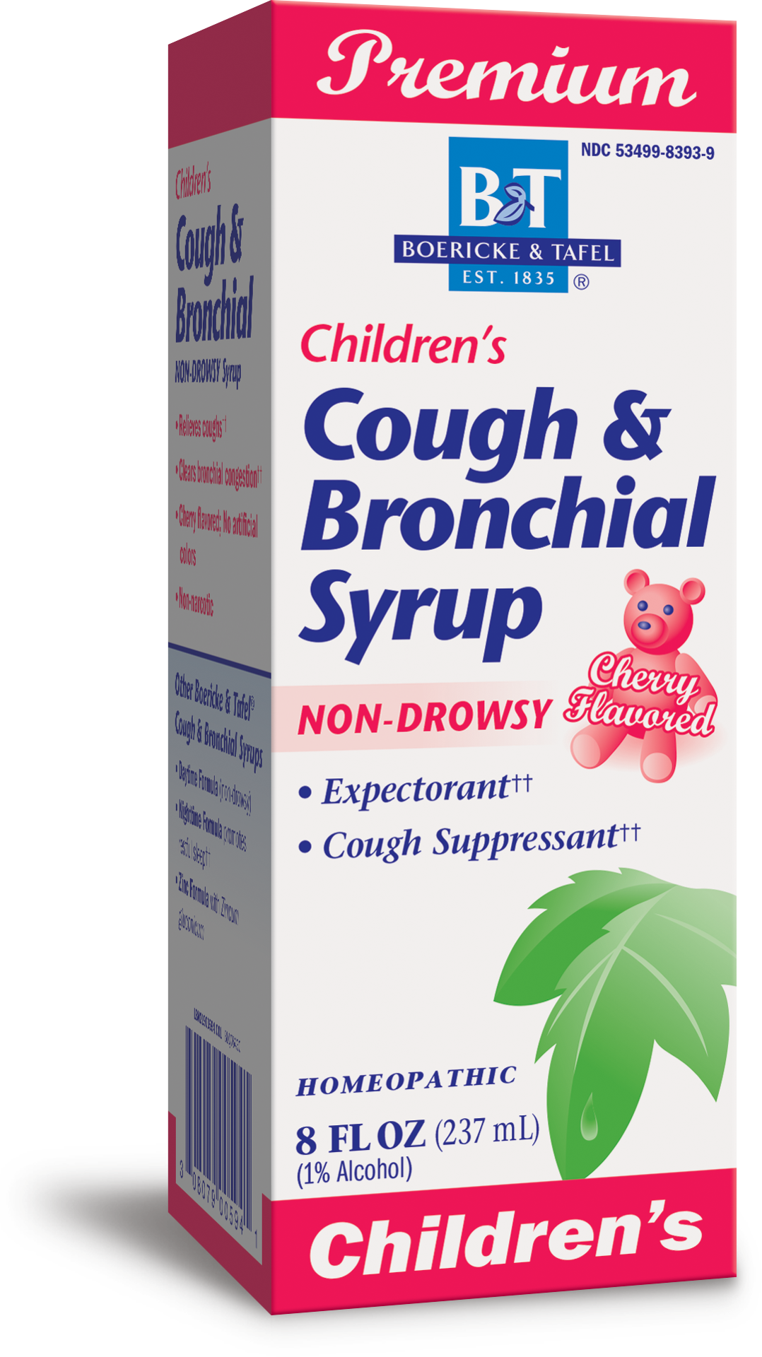 slide 1 of 5, Boericke & Tafel B&T Children's Cough & Bronchial Syrup Non-Drowsy Homeopathic 8 Oz Cherry (Nature's Way Brands), 8 fl oz