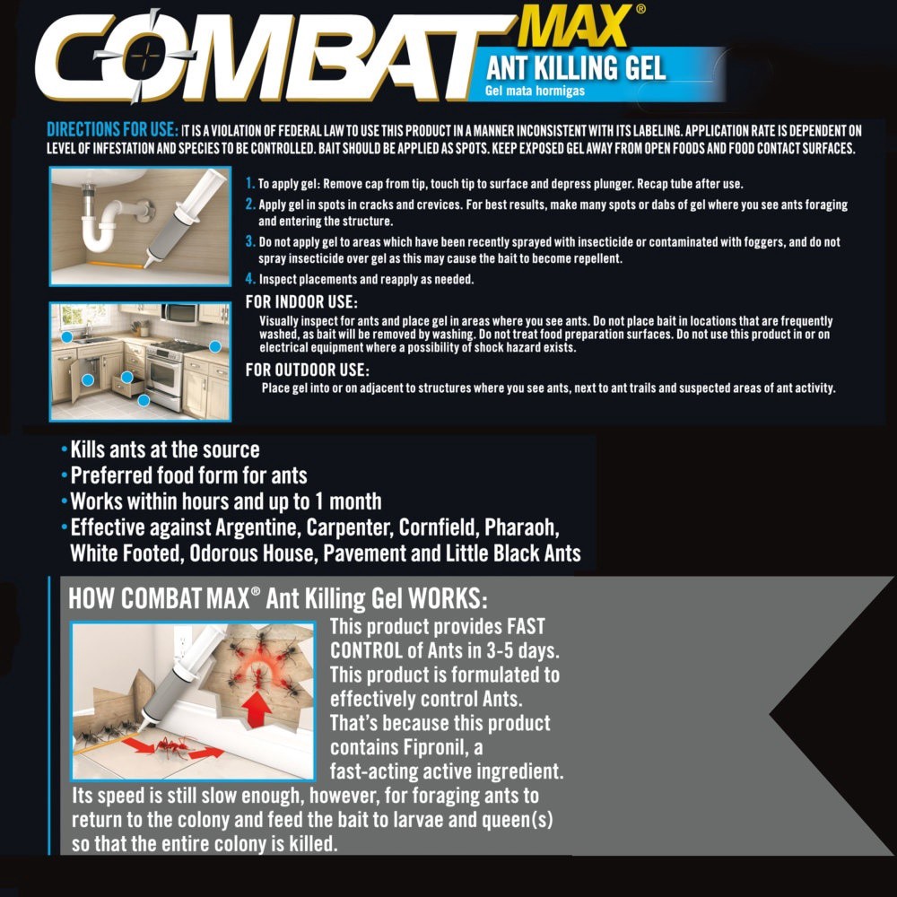 slide 4 of 4, Combat Max Ant Killing Gel, 0.95 oz