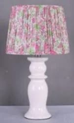 ROOM & RETREAT RR Ceramic Peated Shade Table Lamp