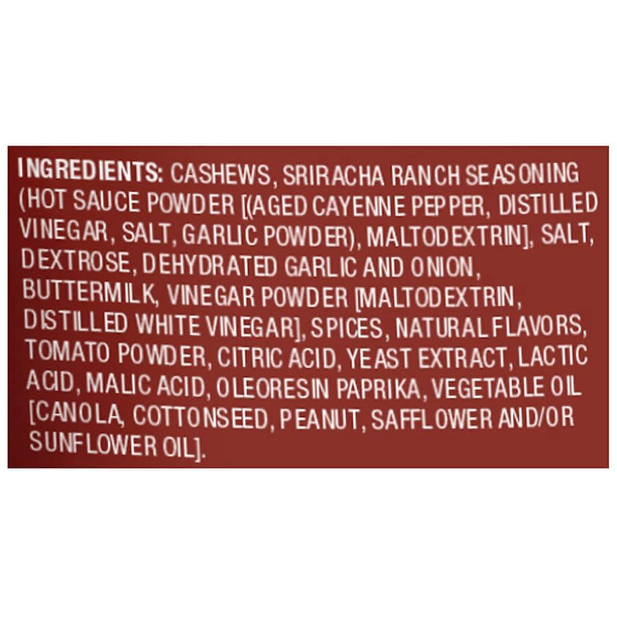 slide 5 of 5, Nice! Sriracha Ranch Whole Cashews, 8 oz