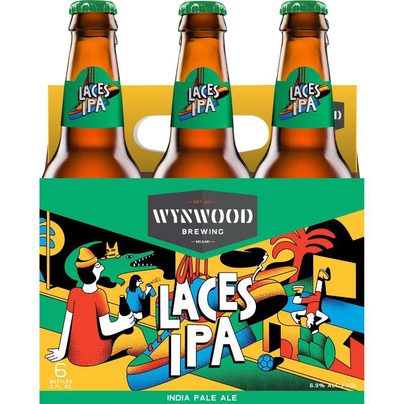 slide 4 of 4, Wynwood Brewing Laces IPA 6.9% ABV, 12 oz