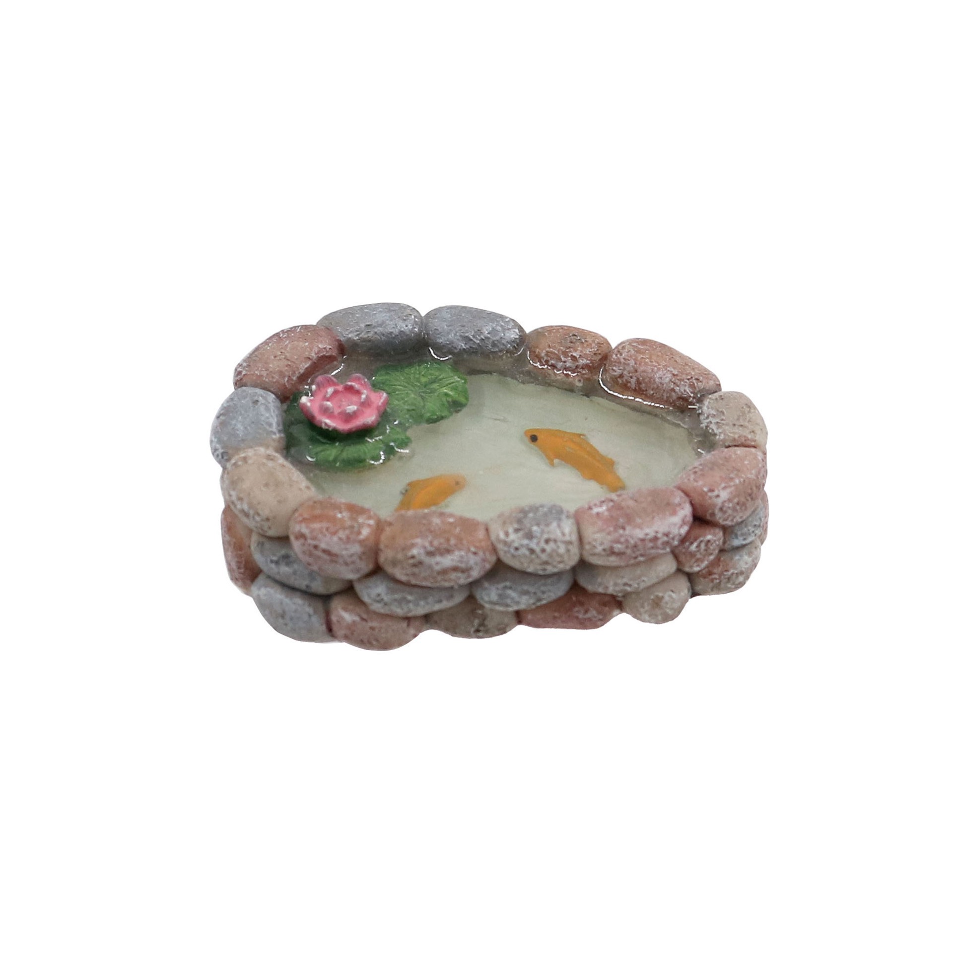 slide 4 of 4, Miniature Fish Pond By Make Market, 0.69 in x 2.51 in x 1.85 in