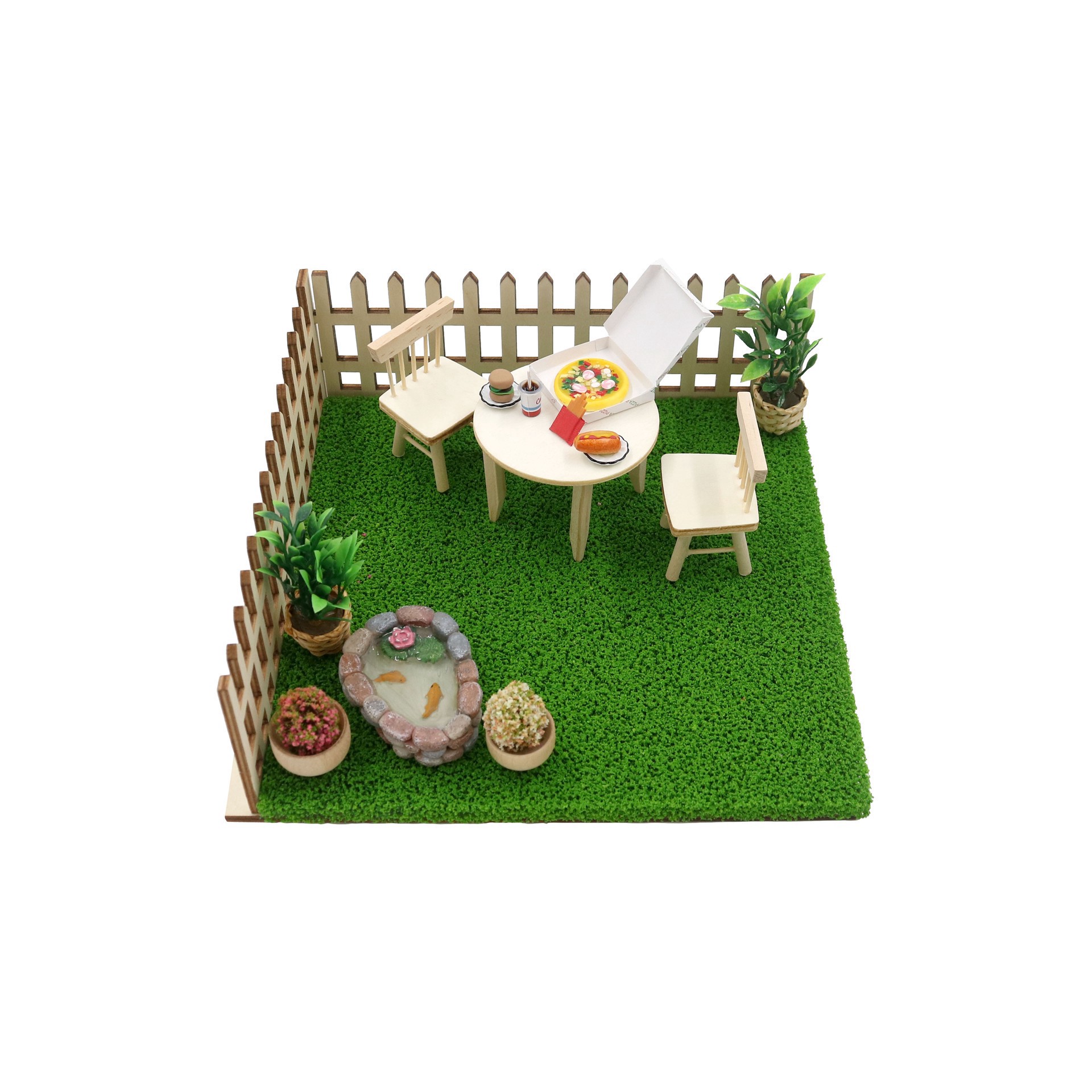 slide 3 of 4, Miniature Fish Pond By Make Market, 0.69 in x 2.51 in x 1.85 in