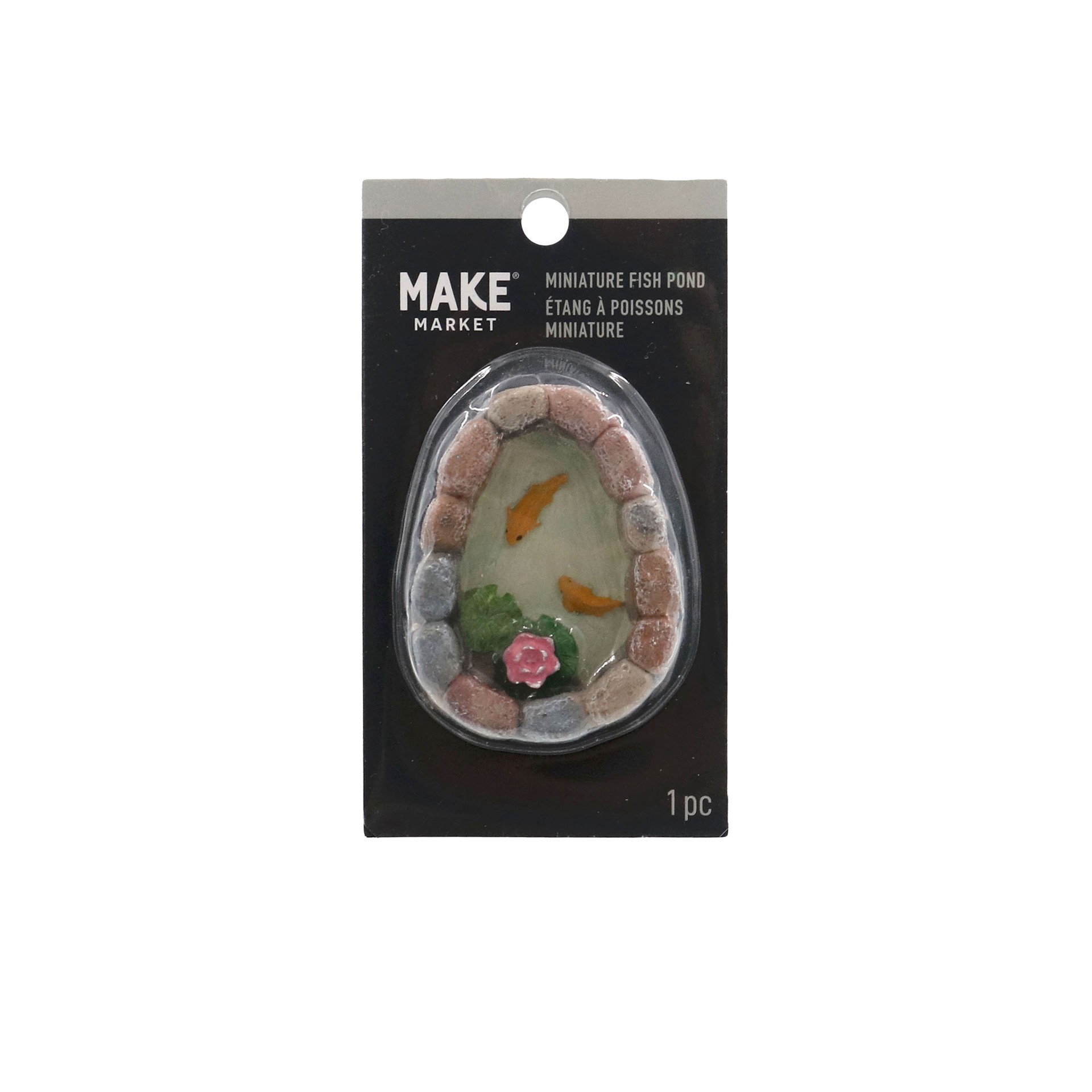 slide 2 of 4, Miniature Fish Pond By Make Market, 0.69 in x 2.51 in x 1.85 in
