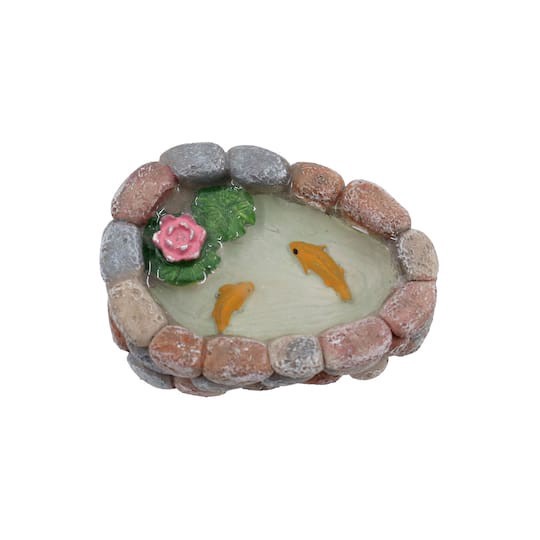 slide 1 of 4, Miniature Fish Pond By Make Market, 0.69 in x 2.51 in x 1.85 in