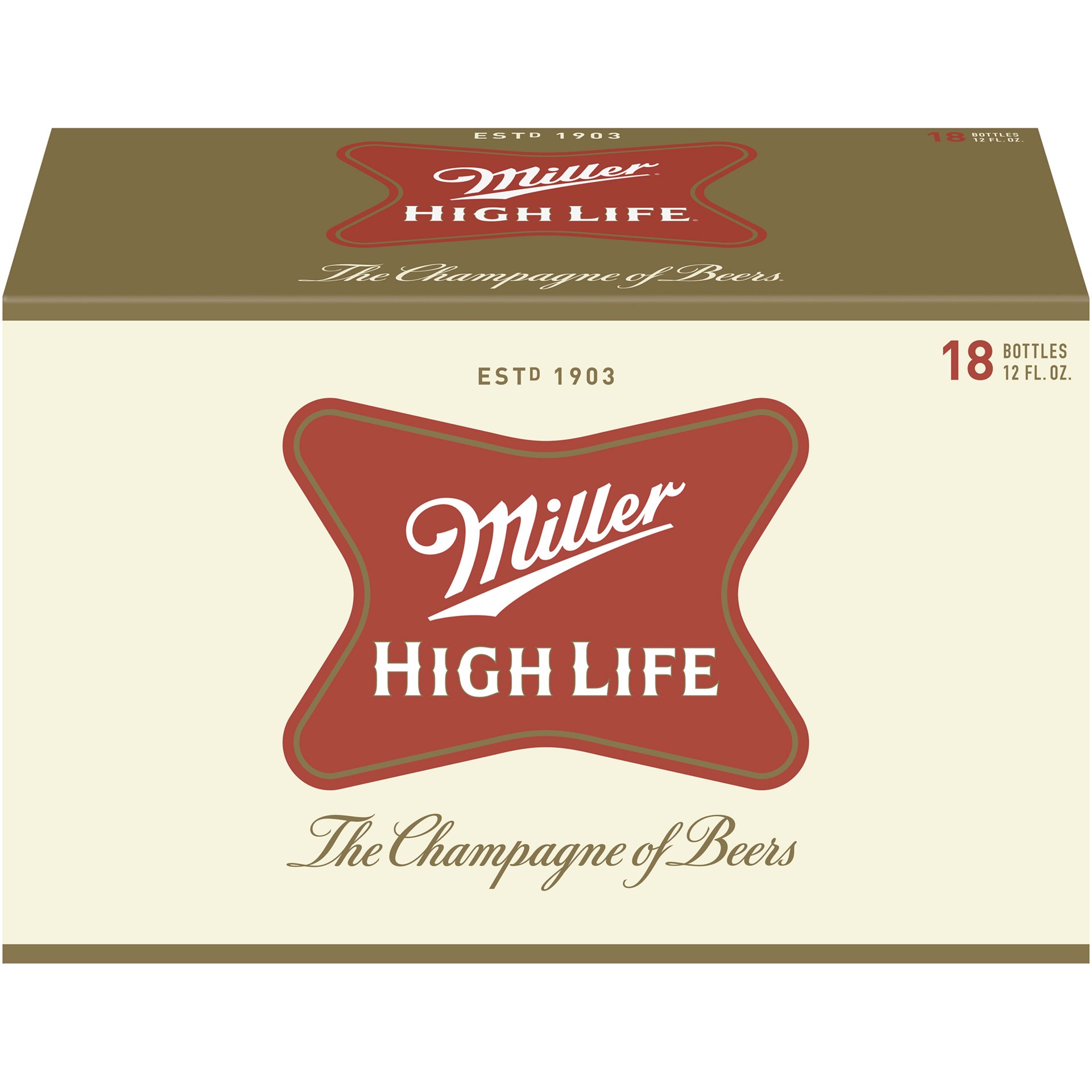 slide 3 of 5, Miller High Life Beer - 18pk/12 fl oz Bottles, 18 ct; 12 fl oz