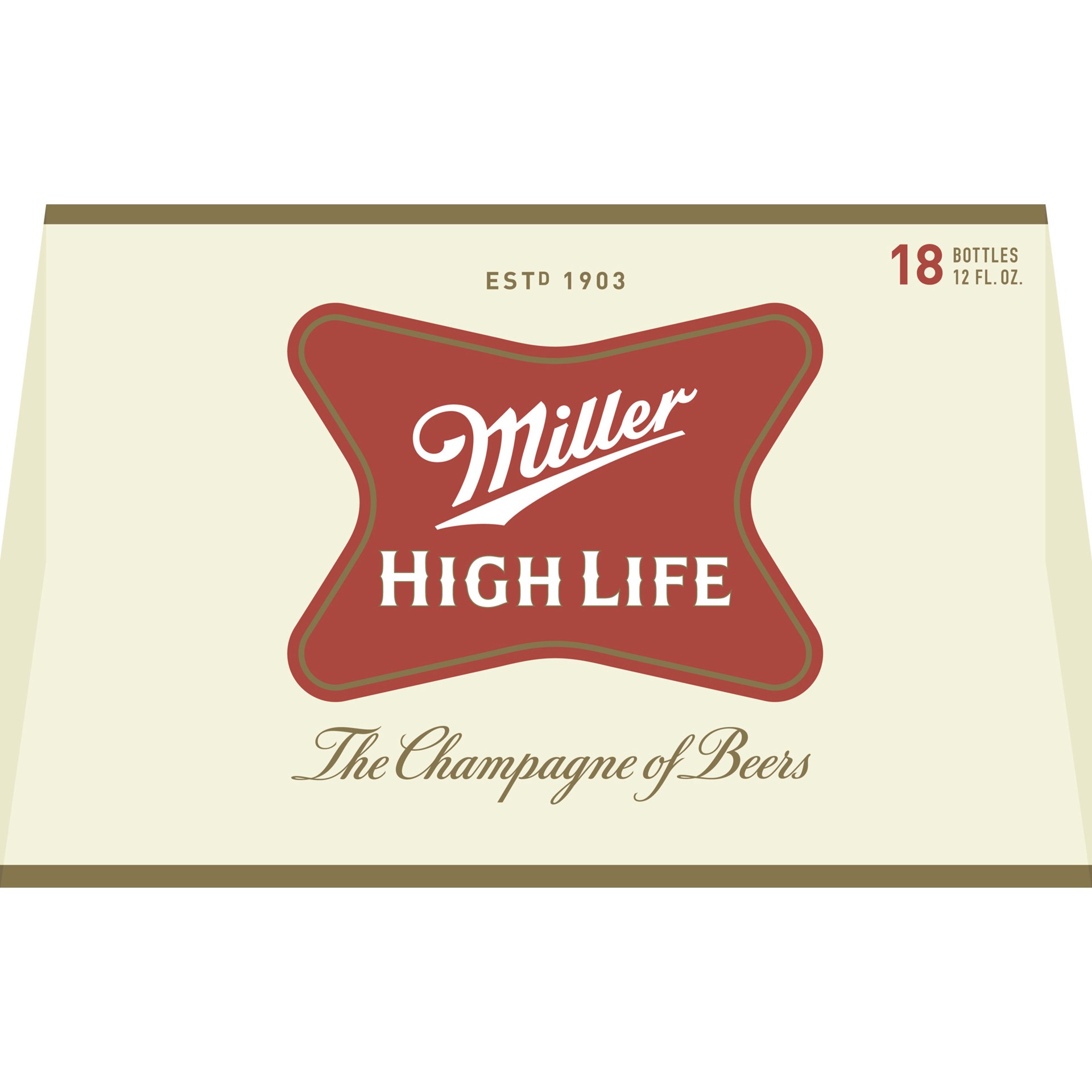 slide 5 of 5, Miller High Life Beer - 18pk/12 fl oz Bottles, 18 ct; 12 fl oz