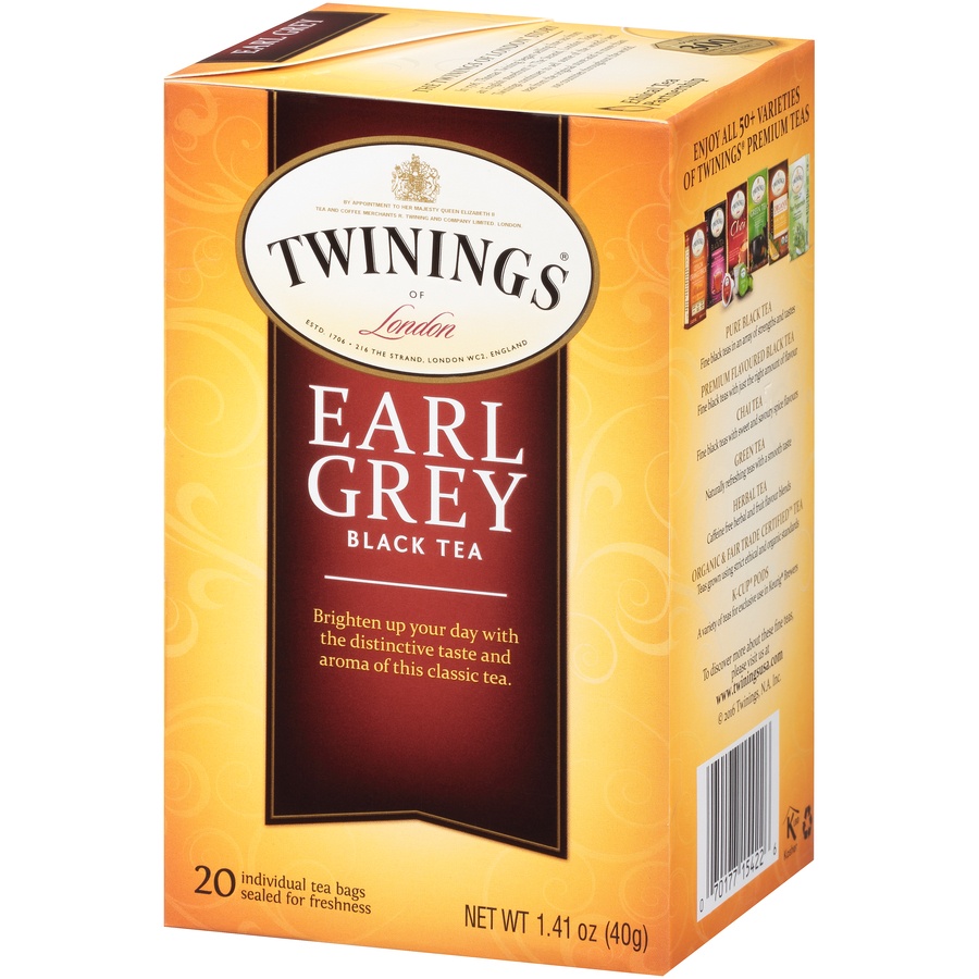 slide 3 of 7, Twinings Earl Grey Black Tea Bags, 20 ct