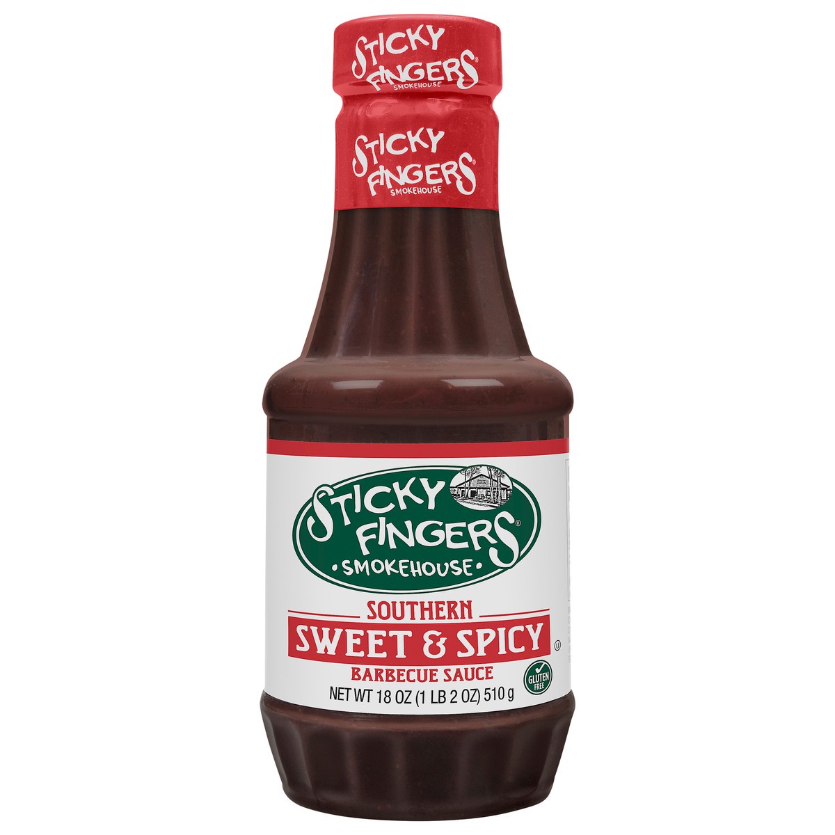 slide 1 of 7, Sticky Fingers Smokehouse Southern Sweet & Spicy Barbecue Sauce 18 oz, 18 oz