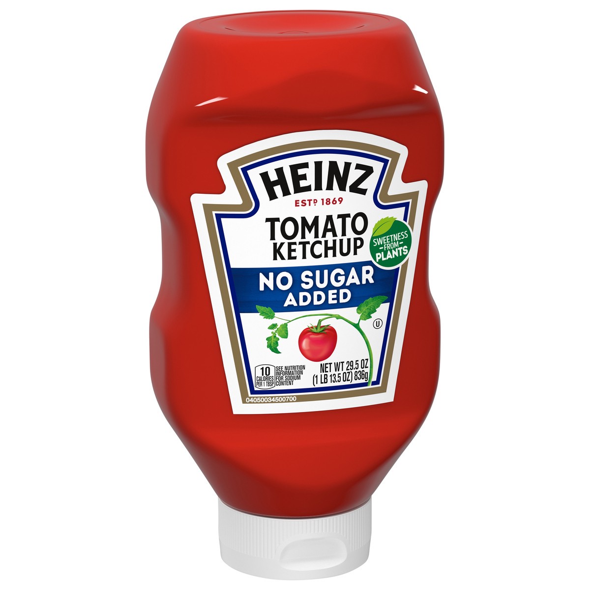 slide 3 of 9, Heinz Tomato Ketchup with No Sugar Added, 29.5 oz Bottle, 29.5 oz
