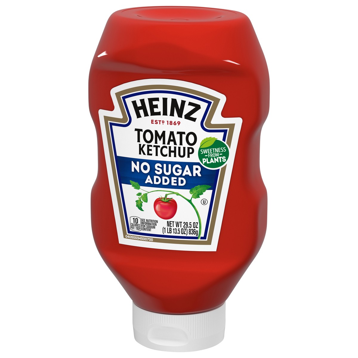slide 4 of 9, Heinz Tomato Ketchup with No Sugar Added, 29.5 oz Bottle, 29.5 oz
