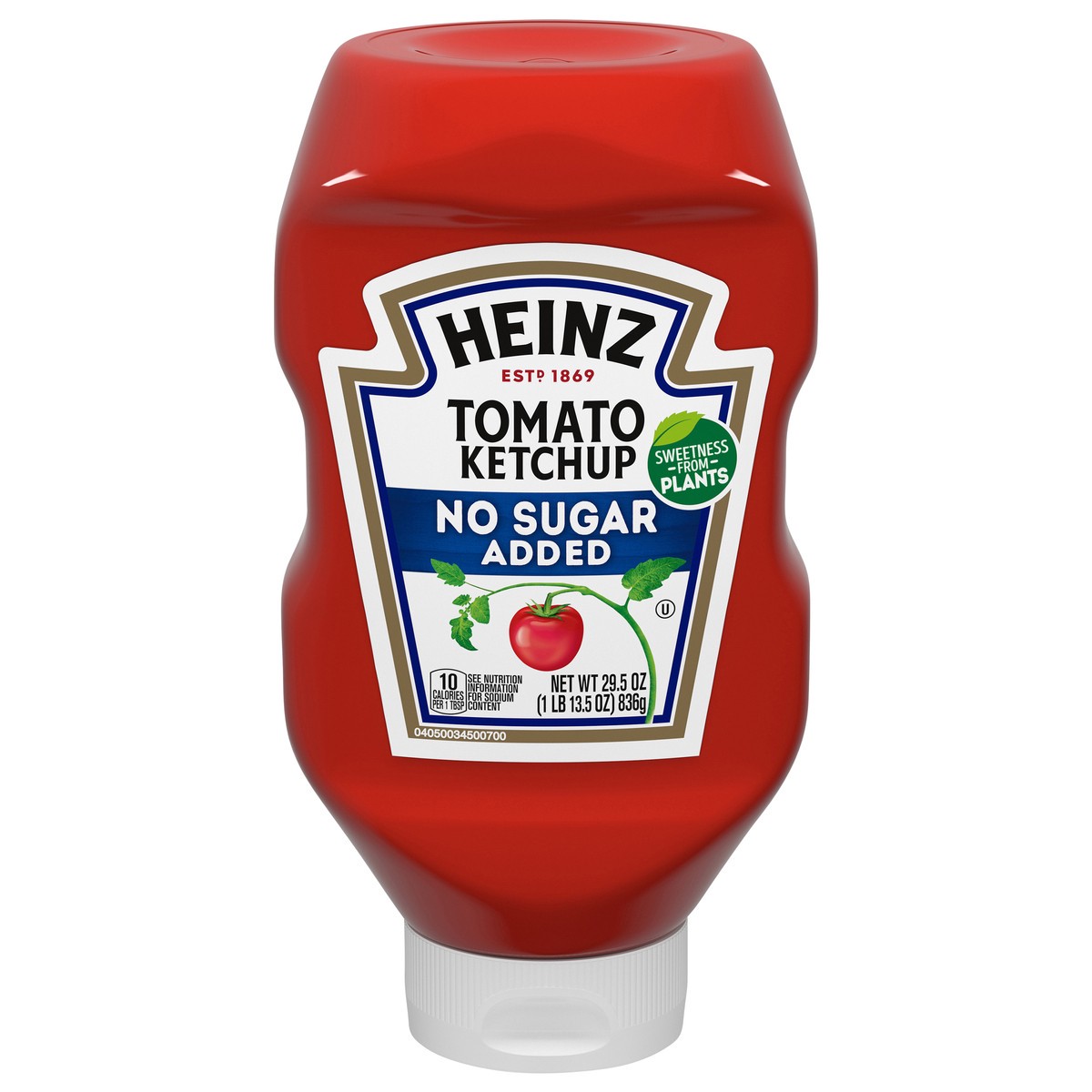 slide 1 of 9, Heinz Tomato Ketchup with No Sugar Added, 29.5 oz Bottle, 29.5 oz