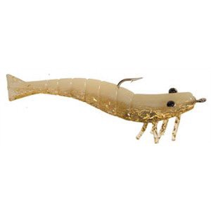 slide 1 of 1, D.O.A. 3 Inch Gold Shrimp Lure, 1 ct