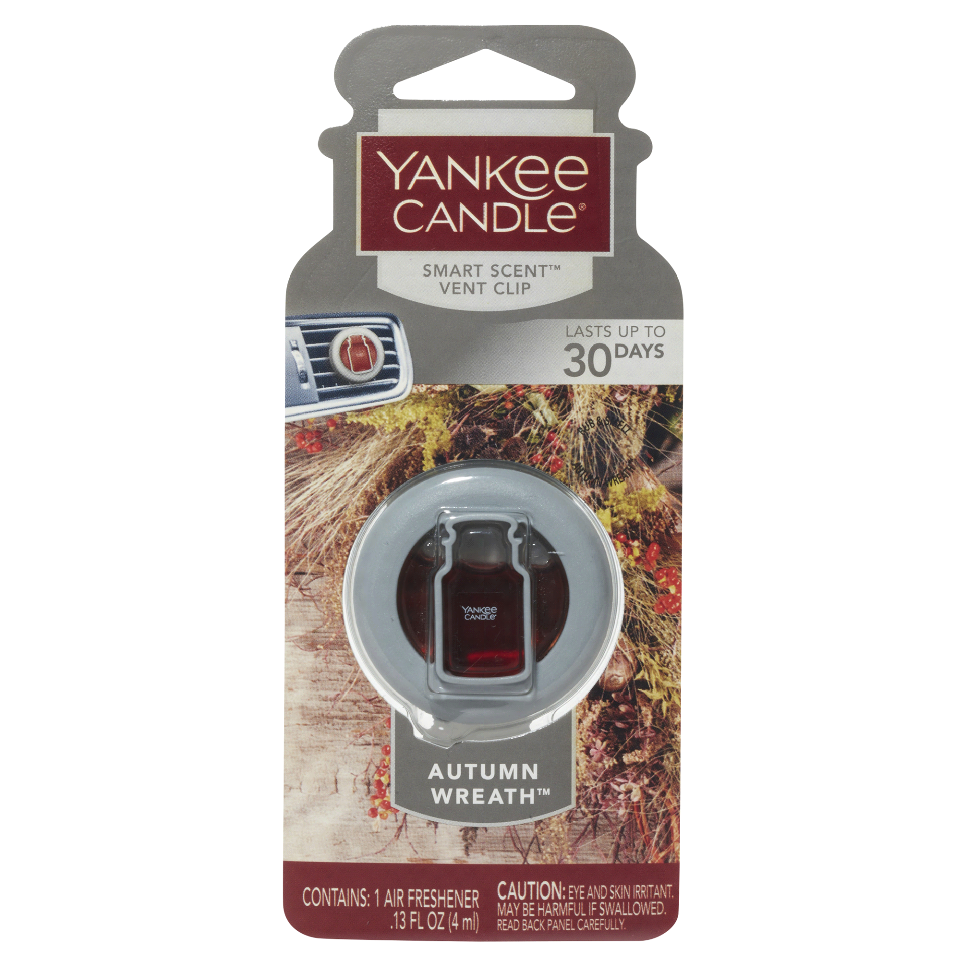 slide 1 of 1, Yankee Candle Smart Vent Clip Autumn Wreath, 1 ct