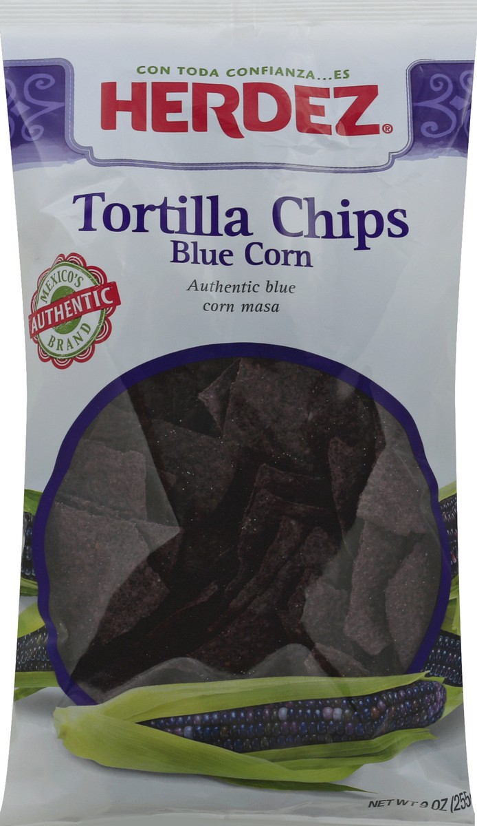 slide 5 of 6, Herdez Blue Corn Tortilla Chip, 9 oz