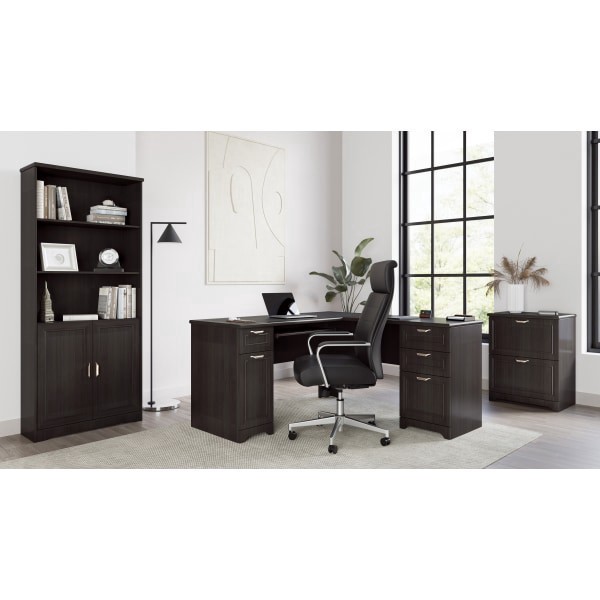 slide 2 of 10, Realspace® Modern Comfort Modee Vegan Leather High-Back Executive Office Chair, Black/Chrome, BIFMA Compliant, 1 ct