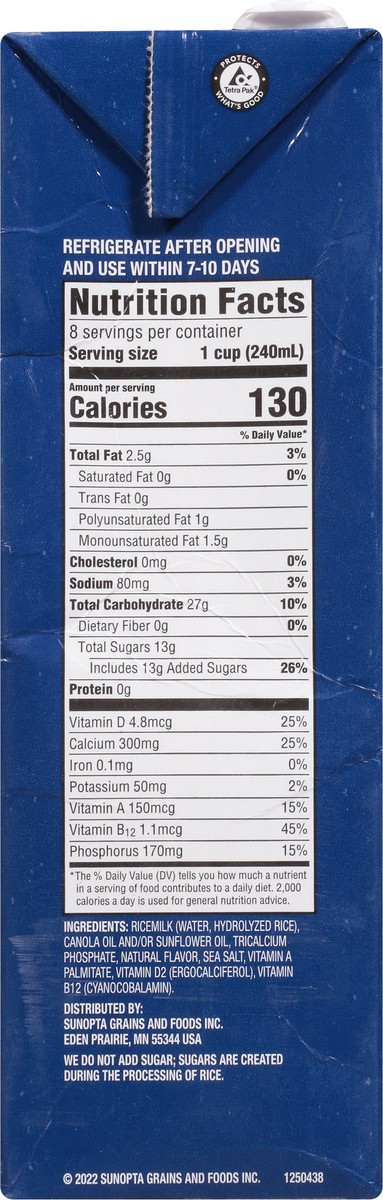 slide 9 of 13, Dream Vanilla Ricemilk Value Size 64 fl oz, 64 oz