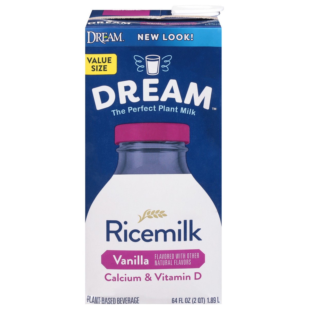 slide 1 of 13, Dream Vanilla Ricemilk Value Size 64 fl oz, 64 oz